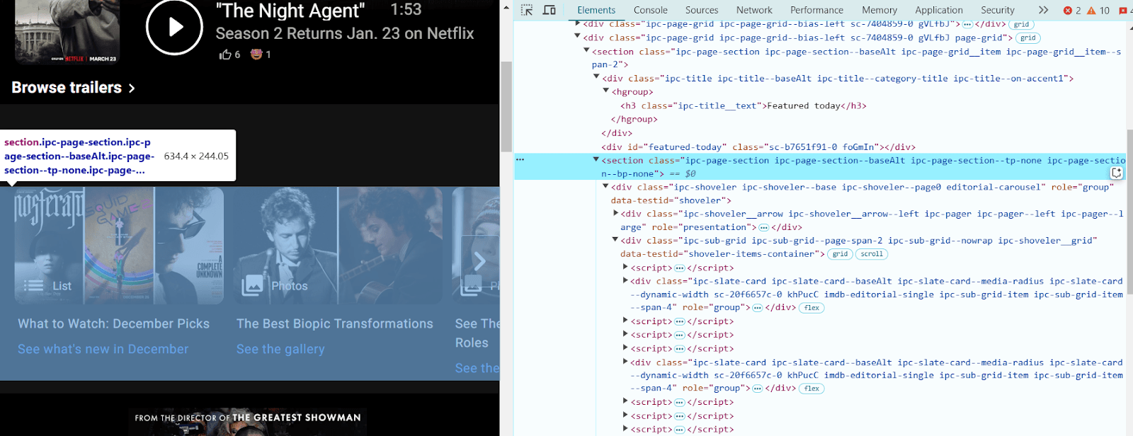 imdb inspect example