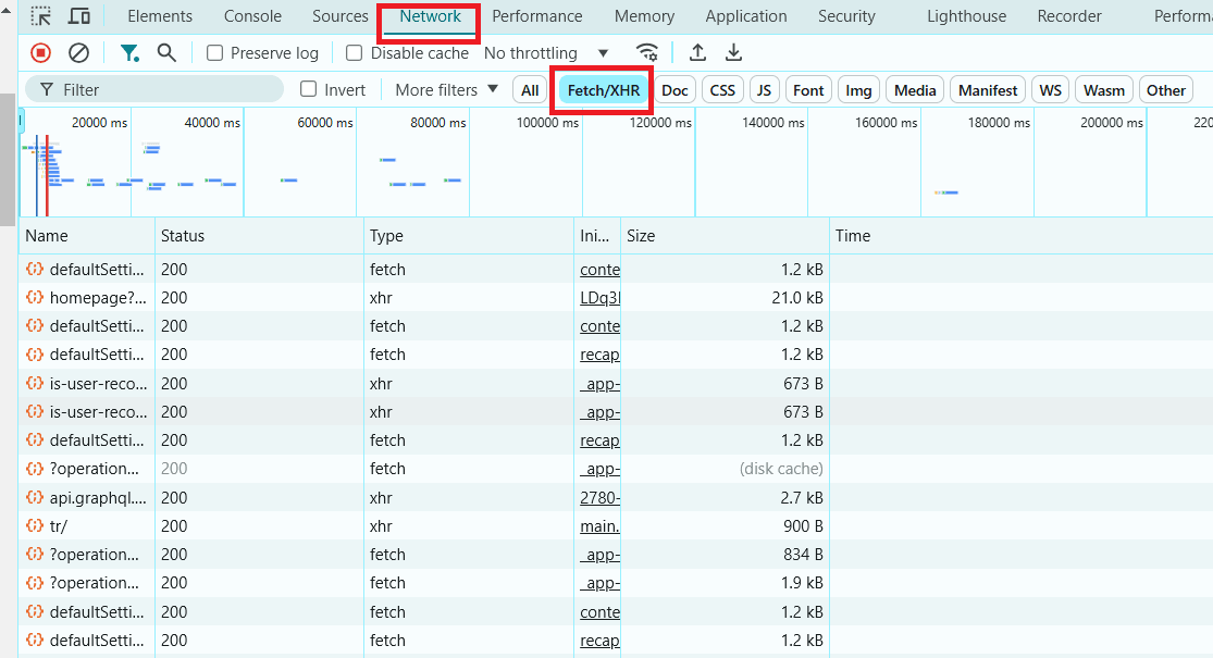 dynamic website devtools