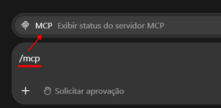 Comando /mcp no ChatGPT Desktop