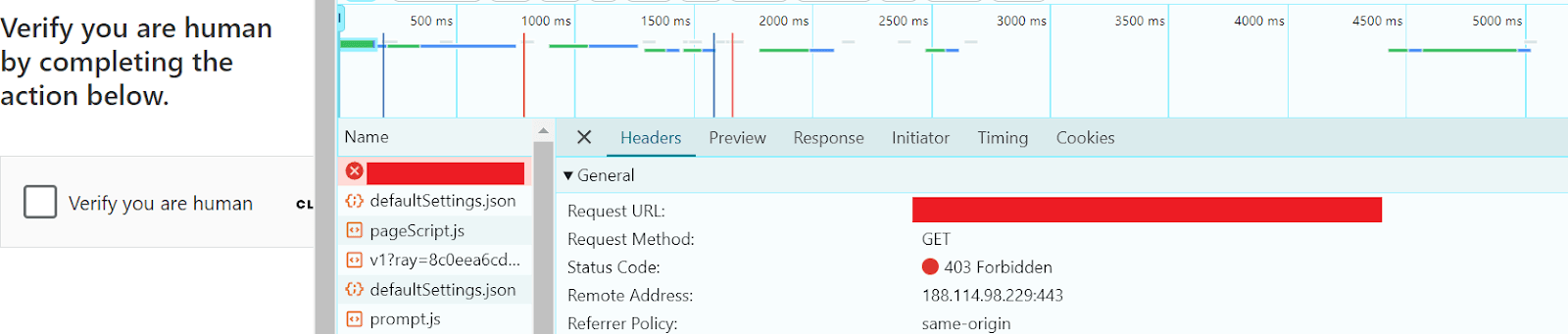 Cloudflare 403 Challenge