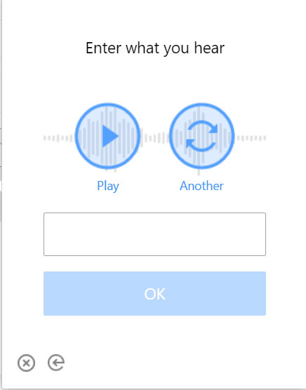 Audio CAPTCHA